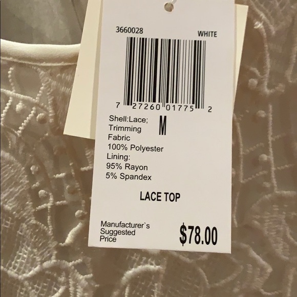 NWT Philosophy Lace Top, Size Medium - Picture 9 of 10